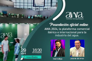 El lunes se presenta en formato online "AWA 2024", la plataforma comercial ibérica e internacional para la industria del agua