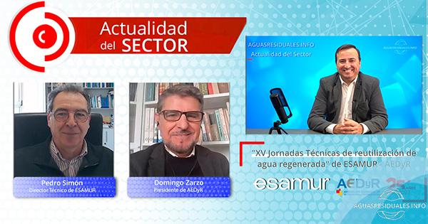 "XV Jornadas técnicas de reutilización de agua regenerada" de ESAMUR - AEDyR