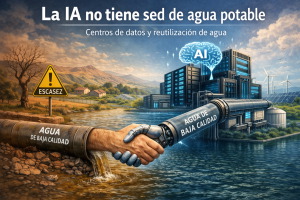 La IA no tiene sed de agua potable