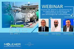 WEBINAR "Control de Olores e incremento de la capacidad y la eficiencia de tratamiento en las EDAR con tecnología de nanoburbujas"