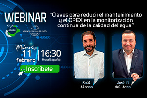 WEBINAR "Claves para reducir el mantenimiento y el OPEX en la monitorizaci&oacute;n continua de la calidad del agua" con Adasa