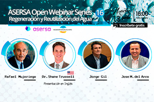 ASERSA Open Webinar Series 16 sobre "Regeneración y Reutilización del Agua"