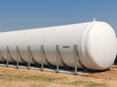 Dep&oacute;sito almacenaje instalaci&oacute;n en superficie con patas y pintura top coat