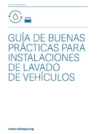 Guía de buenas prácticas para instalaciones de lavado de vehículos