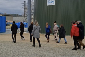 Visita institucional a las nuevas instalaciones de producci&oacute;n de biog&aacute;s de la EDAR Sant Celoni