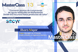 SACYR presentará sus innovaciones en la MasterClass 13 "Convertir plantas de tratamiento de aguas residuales en biofactorías: Desde bio-recursos hasta productos de valor"