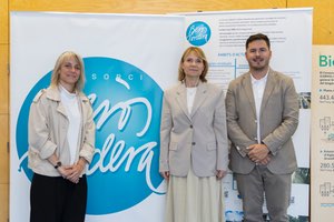 La presidenta de la Diputación de Barcelona, ​​Lluïsa Moret, visita la sede del Consorcio Besòs Tordera