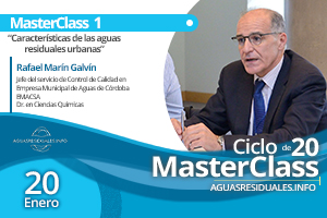 "Características de las aguas residuales urbanas" temática de la 1a MasterClass impartida por Rafael Marín Galvín de EMACSA