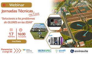 Jornada Técnica On-line sobre "Soluciones a los problemas de OLORES en las EDAR", el 17 de febrero a las 16:00 horas