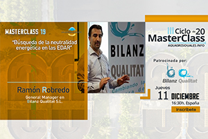 Bilanz Qualitat patrocina y presenta sus soluciones en la MasterClass 19 "Búsqueda de la neutralidad energética en las EDAR"