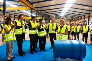 La Ministra de Agricultura, Alimentación y Medio Ambiente inaugura la nueva fábrica de Molecor
