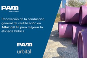 Renovación de la conducción general de reutilización en Alfaz del Pí en Alicante, para mejorar la eficiencia hídrica
