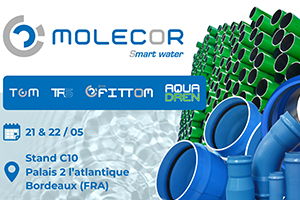 Molecor participará en la feria Cycl’eau Burdeos, Francia, presentando sus últimas novedades