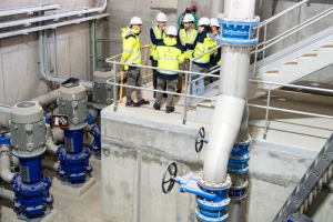 El Consorcio de Aguas Costa Brava Girona visita las obras de la nueva potabilizadora de L'Escala