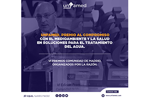 Unfamed, "Premio al Compromiso con el Medioambiente y la Salud en Soluciones para el Tratamiento del Agua" de la Comunidad de Madrid