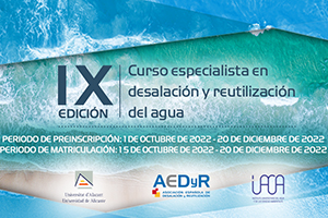 La primera y única titulación universitaria para especializarse en desalación y reutilización del agua