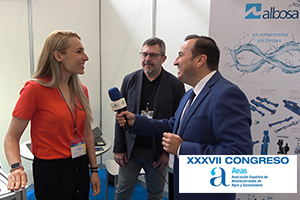 Visitamos el stand de ALBOSA, en el Salón Tecnológico del Agua del Congreso de AEAS