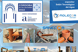 Molecor estará presente en el Salón Tecnológico del Agua del XXXVI Congreso de AEAS en Córdoba