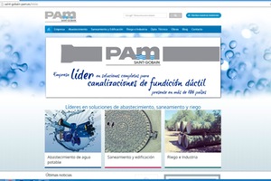 SAINT-GOBAIN PAM España renueva su página web con un diseño dinámico y atractivo
