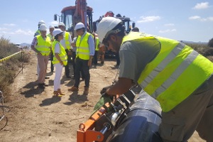 Murcia agiliza las obras de la conducción de la Rambla del Albujón para conseguir el objetivo de "Vertido Cero" al Mar Menor