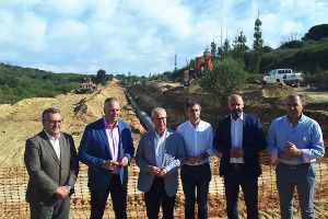 Avanzan a buen ritmo las obras para concluir las conducciones de abastecimiento al Campo de Gibraltar en Cádiz