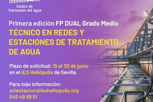 Abierto plazo de inscripción de la 1ª ed. FP Dual Grado Medio “Técnico en redes y estaciones de tratamiento de agua”