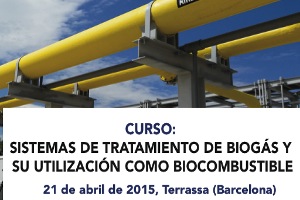 DIMASA organiza el curso "Sistemas de tratamiento de Biogás y su utilización como biocombustible" el 21 de abril en Barcelona