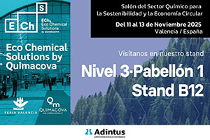 Adintus y su línea T-AQUA impulsan la sostenibilidad industrial en la Feria Eco Chemicals Solutions 2025