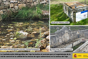La CH del Tajo formaliza el contrato para el seguimiento de la red de control de la calidad de sus masas de agua subterráneas