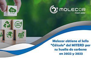 Molecor obtiene el Sello “Cálculo” del MITECO por su huella de carbono en 2022 y 2023
