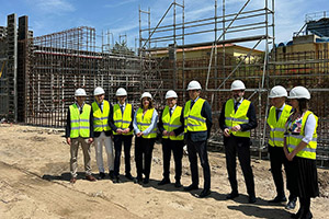 Carmen Crespo realiza una visita técnica a las obras de la nueva EDAR de Pozoblanco en Córdoba