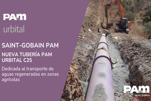 Saint-Gobain PAM lanza su nueva tubería PAM URBITAL C25 para el transporte de aguas regeneradas en agricultura