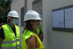 Continúan las obras del nuevo depósito de agua potable de Palmera en la comarca de la Safor de Valencia