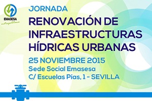 AEAS y EMASESA organizan la Jornada "Renovación de Infraestructuras Hídricas Urbanas" el 25 de noviembre en Sevilla