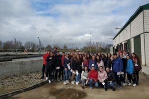 ACCIONA abre las puertas de la EDAR de Moraleja en Cáceres a estudiantes de secundaria del I.E.S. Jálama