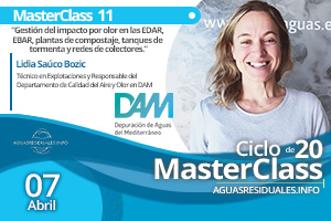 DAM patrocina y presenta sus proyectos y soluciones en la MasterClass 11 sobre "Gestión del impacto por OLOR en EDAR, EBAR, Red de Colectores y Plantas de Compostaje"