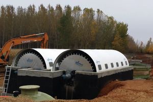 UNFAMED FABRICANTES AGUA fabrica e instala dos biodiscos en la EDAR de Laguna de Negrillos en León
