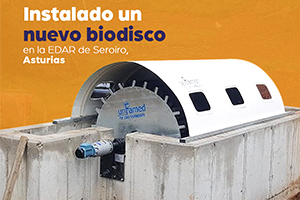 Unfamed instala el biodisco de la EDAR de Seroiro (Ibias) en Asturias