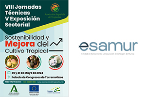 ESAMUR expondrá las claves del modelo de reutilización de la Región de Murcia durante las VIII Jornadas Técnicas organizadas por la Asociación Española de Productores de Frutas Tropicales