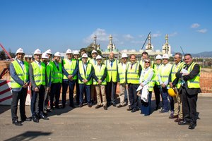 Hugo Morán visita la remodelación de la EDAR Palma II, adjudicada al consorcio liderado por Tedagua