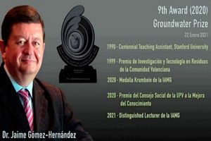 Jaime Gómez del IIAMA recibe el “Prince Sultan bin Abdulaziz International Prize for Water” el galardón más importante de la ingeniería del agua a nivel mundial
