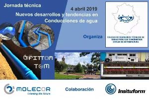 Molecor colabora en la Jornada técnica “Nuevos desarrollos y tendencias en Conducciones de agua” en Extremadura