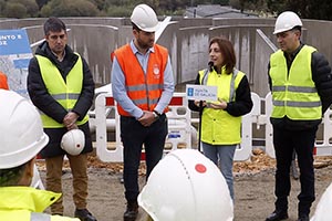 La Xunta destaca los avances en las obras de la nueva EDAR de Foz en Galicia que finalizan en 2026