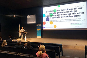 El proyecto europeo GoNEXUS, presentado como caso de éxito en una jornada sobre sostenibilidad e I+D+i