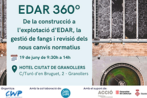 Jornada EDAR 360º "De la construcción a la explotación, la gestión de fangos y revisión de los nuevos cambios normativos"