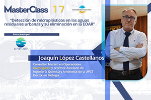 CAPTOPLASTIC presentará sus soluciones en la MasterClass 17 sobre "Detección de microplásticos en las aguas residuales urbanas y su eliminación en la EDAR"
