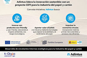 Adintus lidera la innovación sostenible con un proyecto CDTI para la industria del papel y cartón