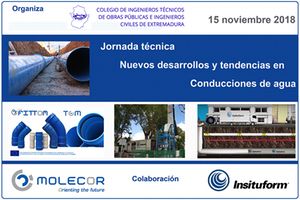 Molecor participa en la Jornada T&eacute;cnica "Nuevos desarrollos y tendencias en conducciones de agua"
