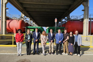 La presidenta de la Asamblea Nacional de Quebec visita la desalinizadora del Llobregat para conocer la estrategia catalana de resiliencia h&iacute;drica