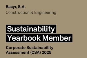 Sacyr se sit&uacute;a entre las compa&ntilde;&iacute;as m&aacute;s sostenibles del sector, seg&uacute;n S&P Y Sustainalytics